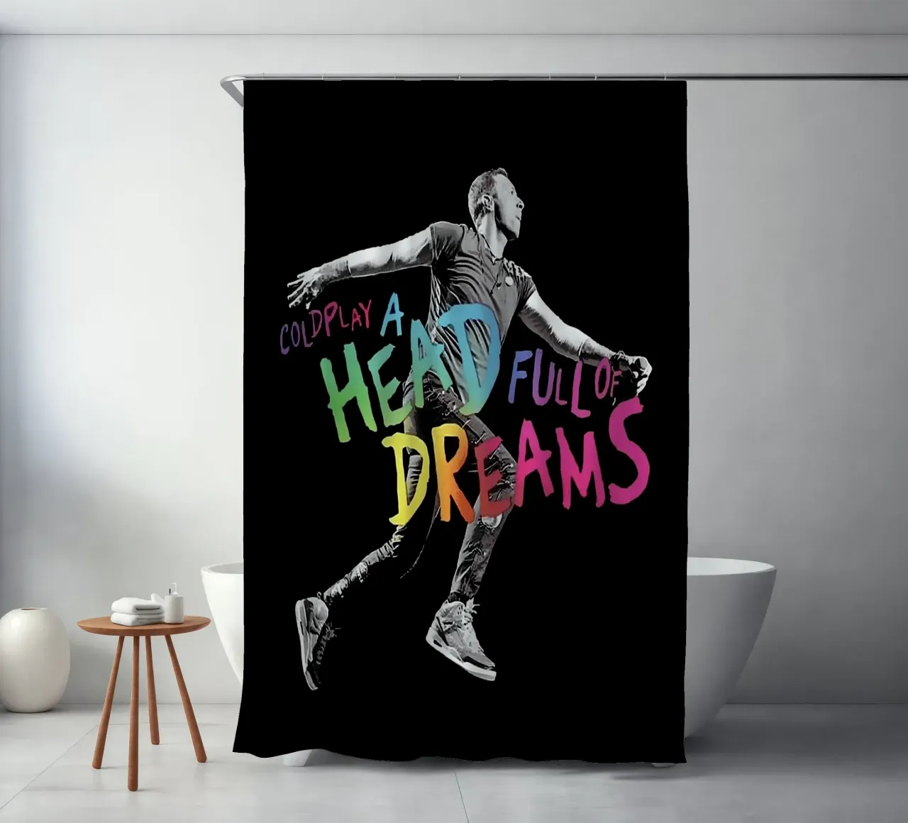 coldplay band shower curtain by vanhesling