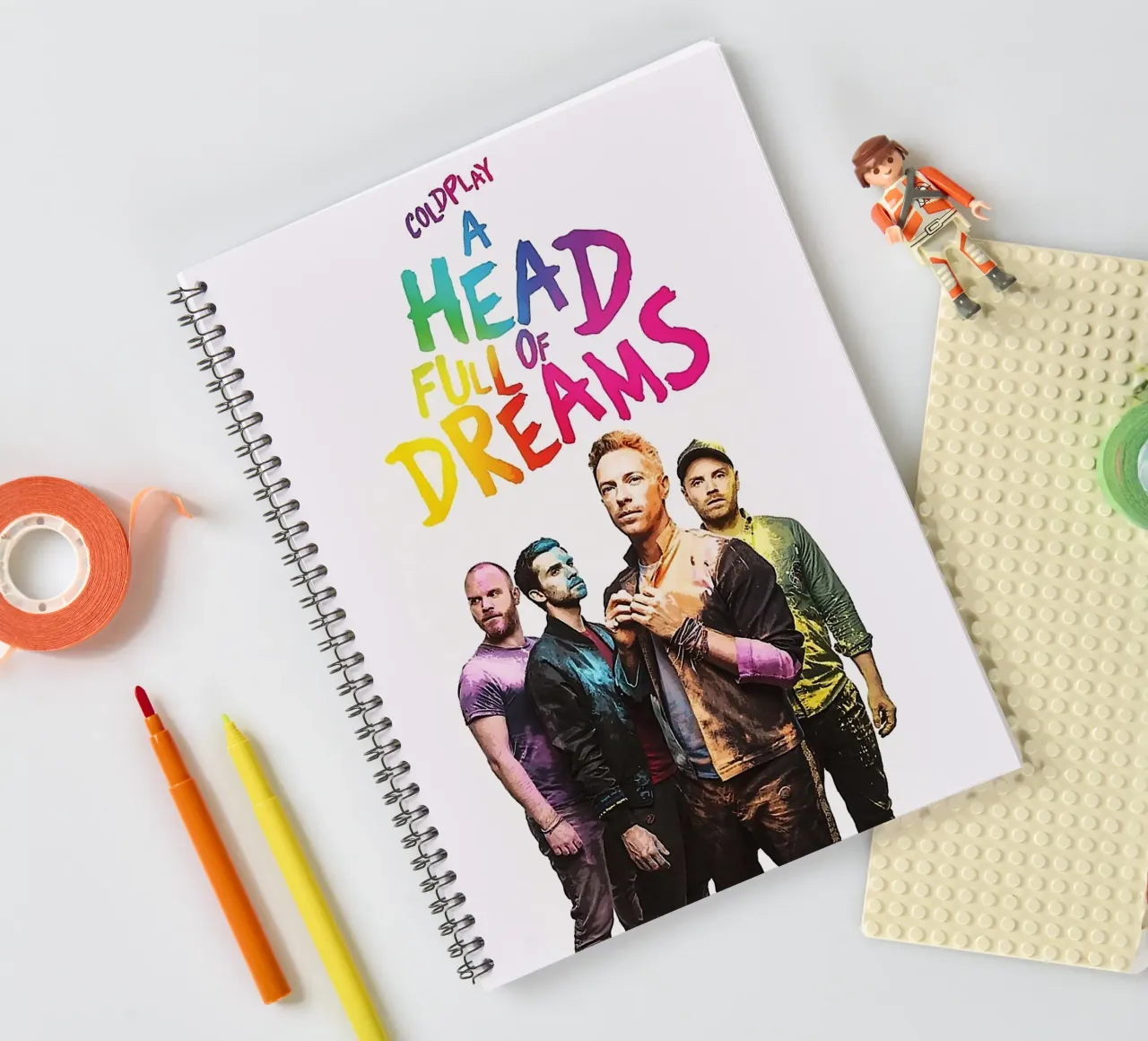 groupe coldplay carnet à spirale de vanhesling