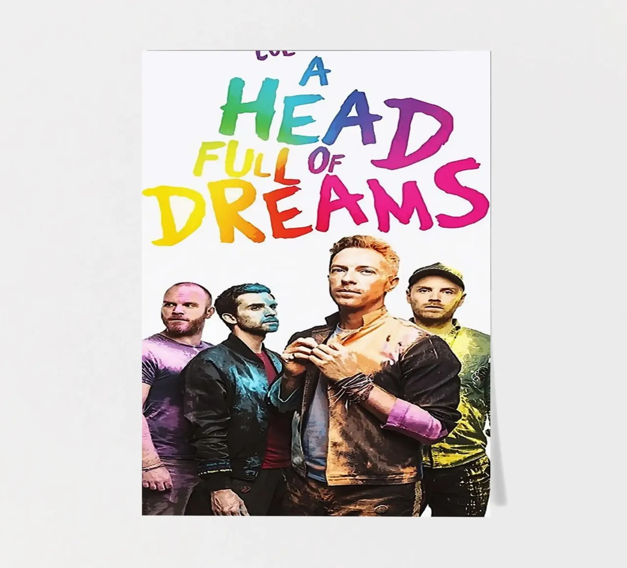 groupe coldplay planche autocollant de vanhesling