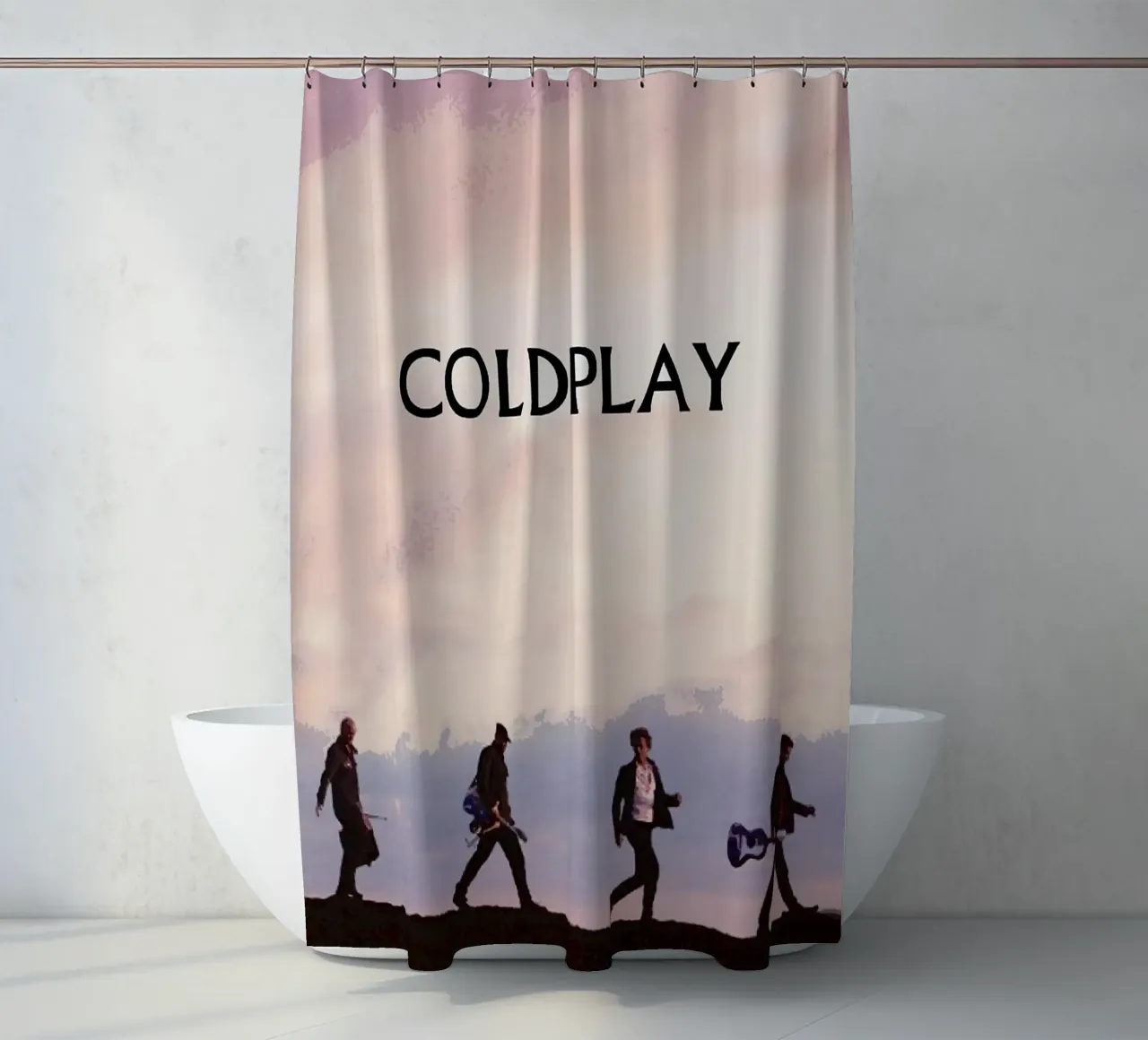 coldplay band shower curtain by vanhesling