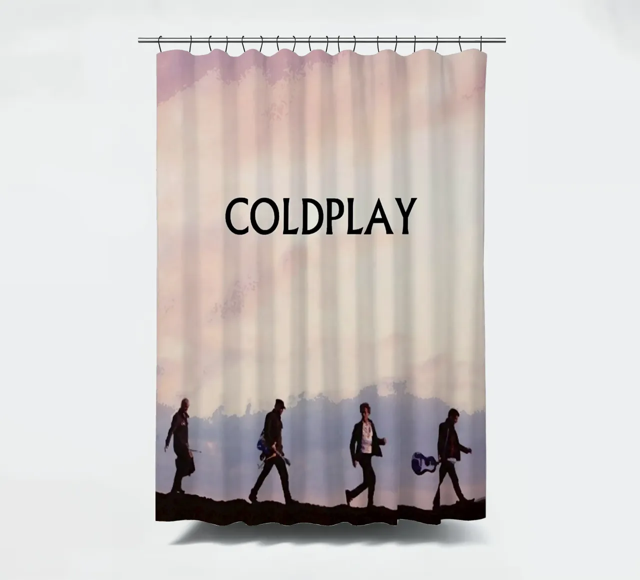 coldplay band shower curtain by vanhesling
