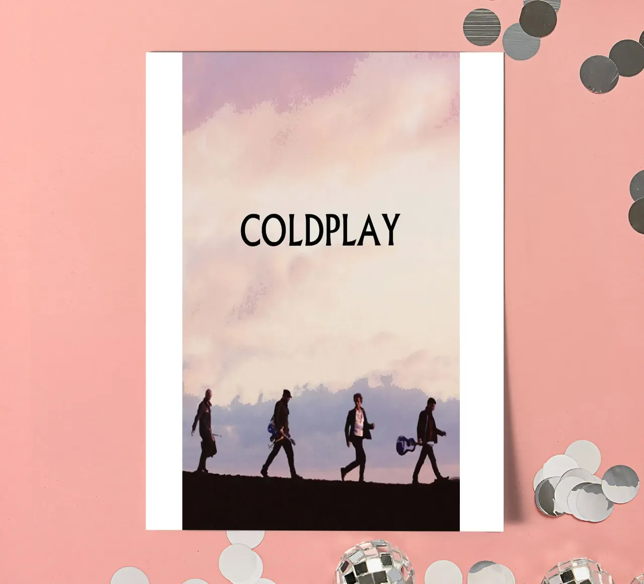 groupe coldplay planche autocollant de vanhesling