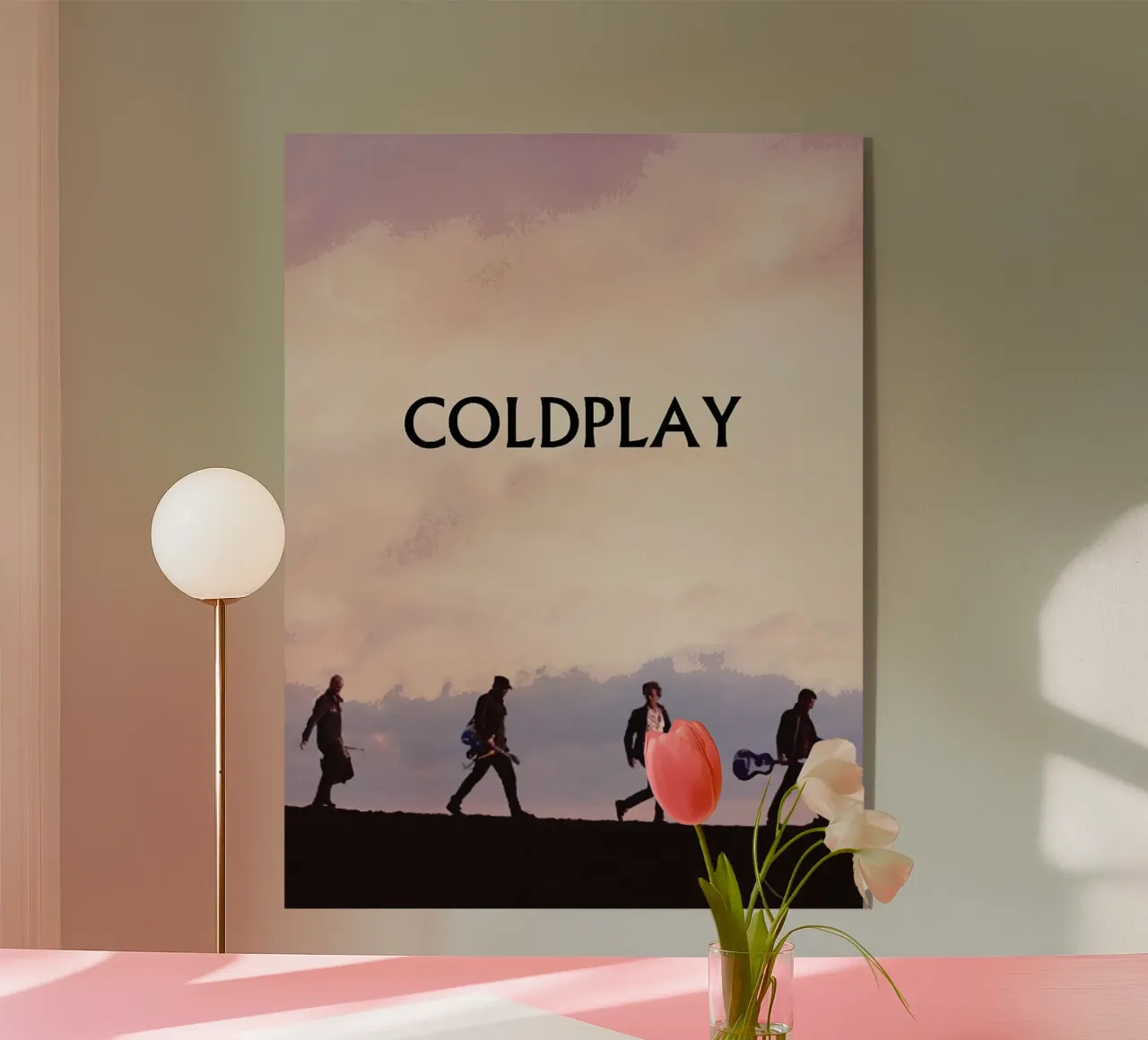 groupe coldplay plexiglas de vanhesling