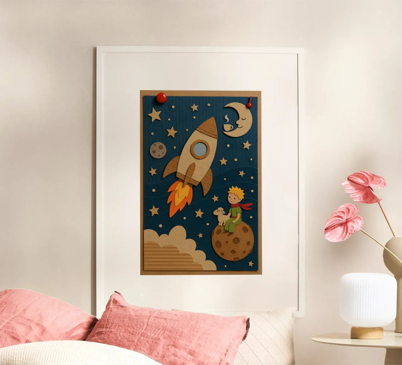 Cosmic Boy and the Rocket Ride hahnemühle by LittleMieschiefs