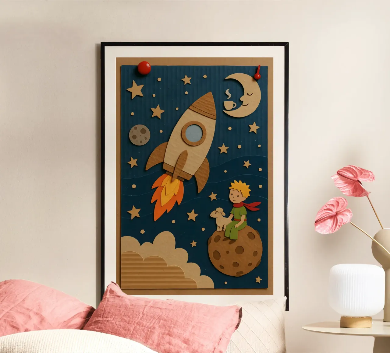 Cosmic Boy and the Rocket Ride hahnemühle by LittleMieschiefs