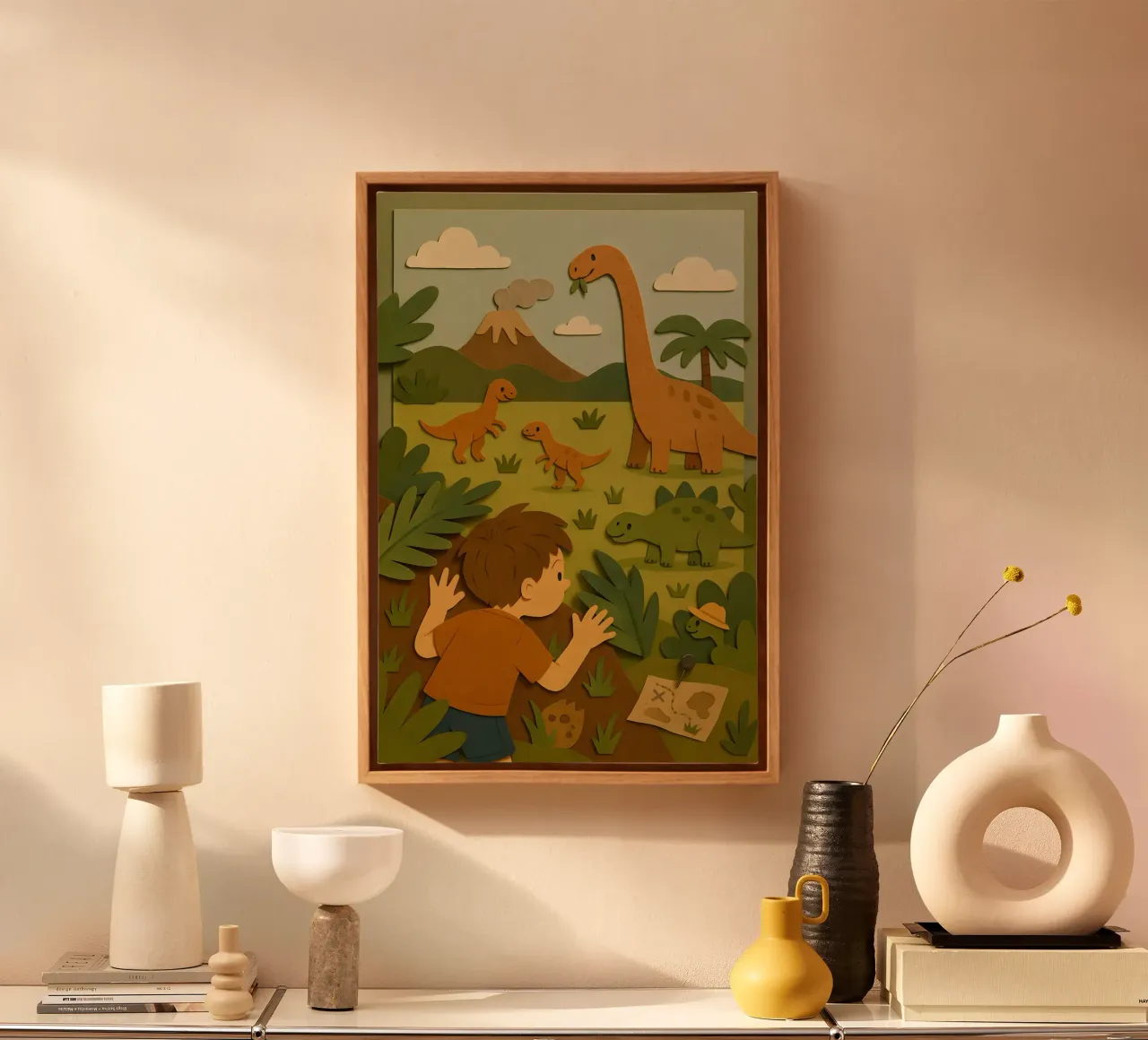 Dino Discovery Jungle canvas by LittleMieschiefs