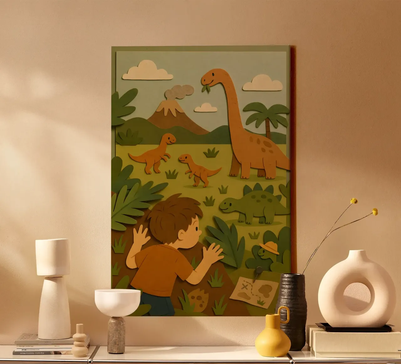 Dino Discovery Jungle canvas by LittleMieschiefs