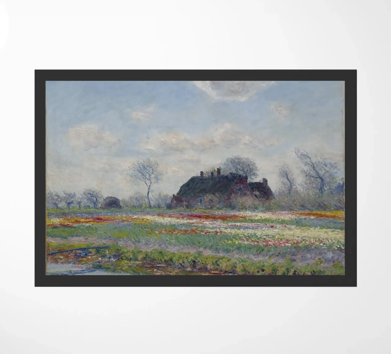 Claude Monet, The Tulip Field doormat by Little Art Histories