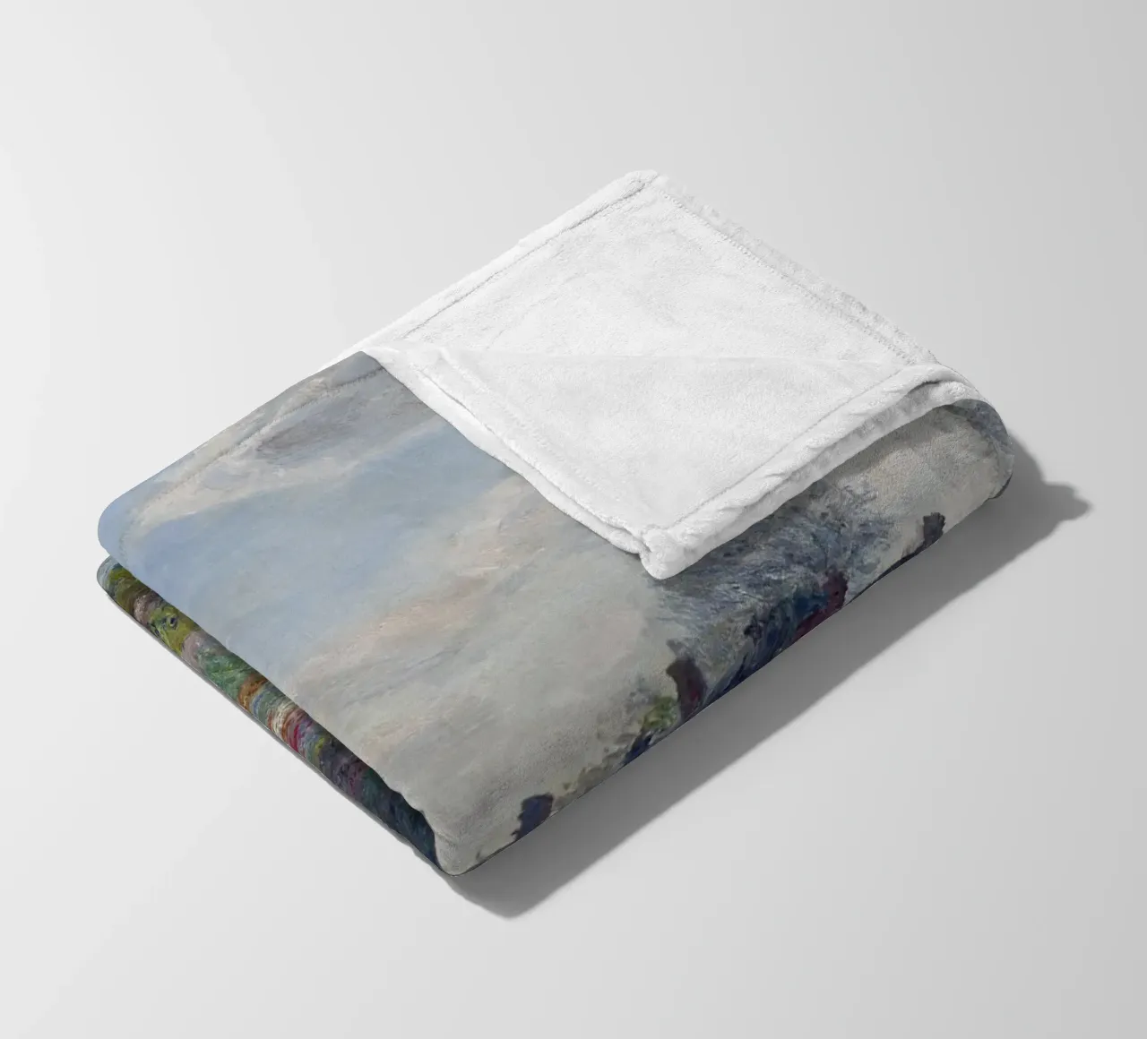 Claude Monet, The Tulip Field fleece blanket by Little Art Histories