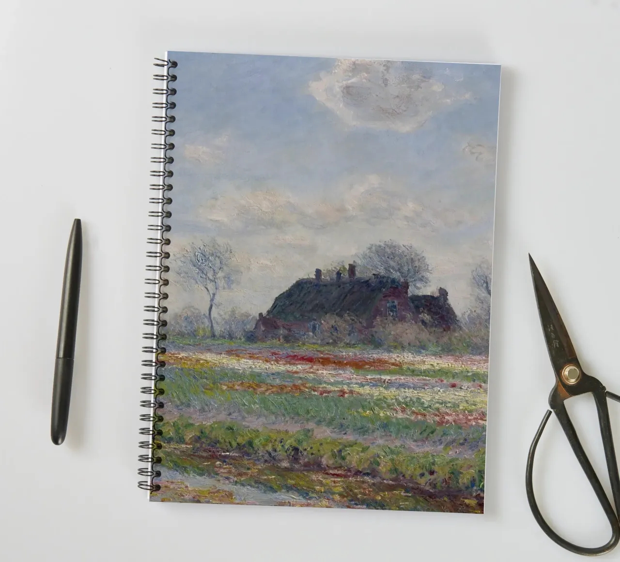 Claude Monet, The Tulip Field spiral notebook by Little Art Histories