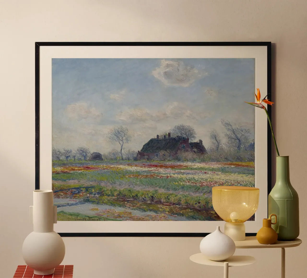 Claude Monet, The Tulip Field hahnemühle by Little Art Histories