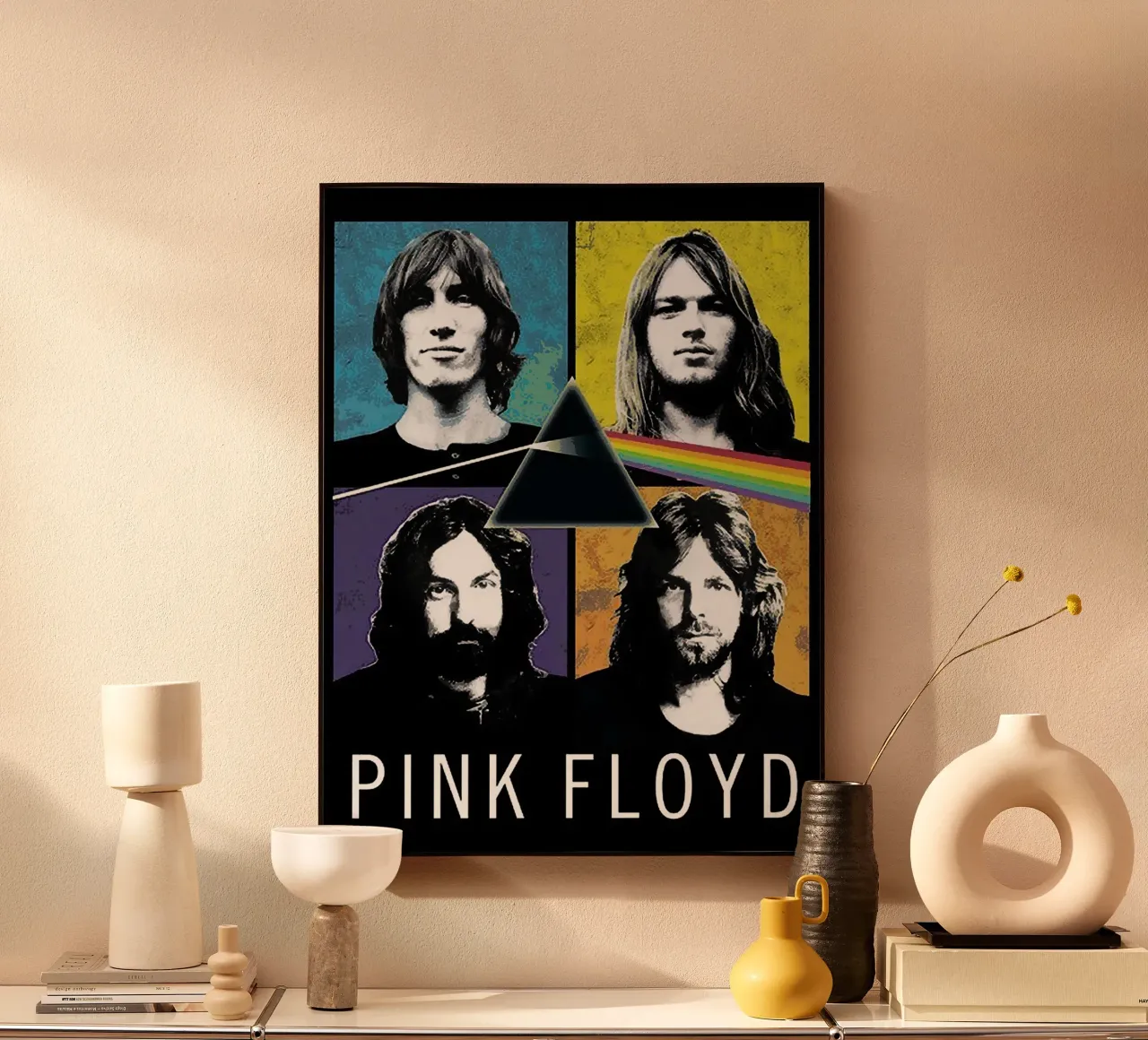 pink floyd band acrylic glass by vanhesling