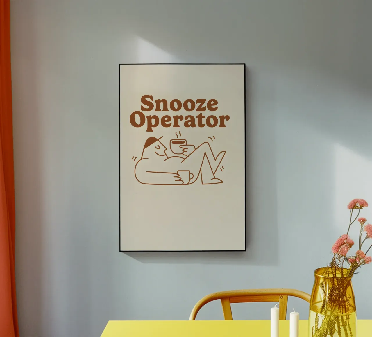 Operatore Snooze - Prima la caffeina, poi l'azione plexiglass da Art.Piece