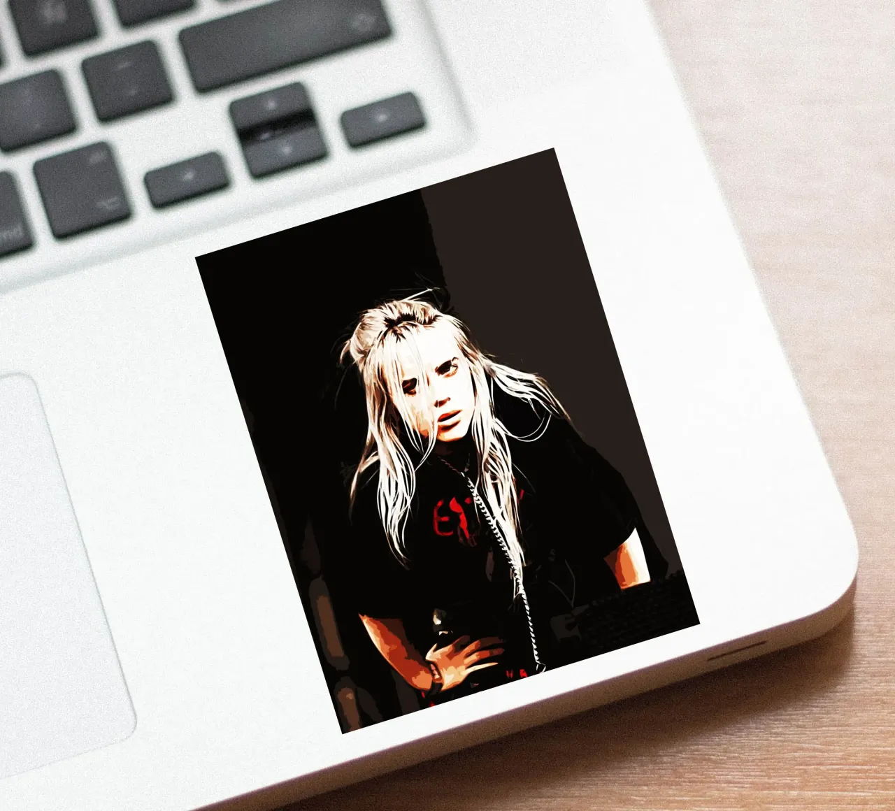 Billie Elish 9 Arte adesivo da music soul