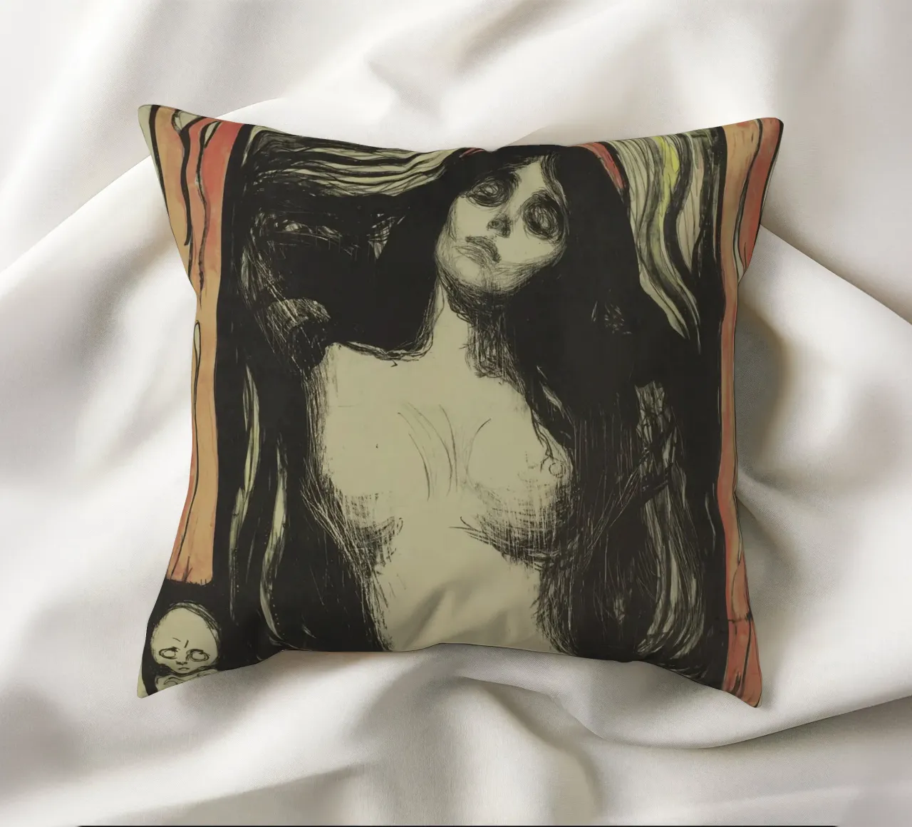 Edvard Munch, Madonna decorative cushion by Little Art Histories