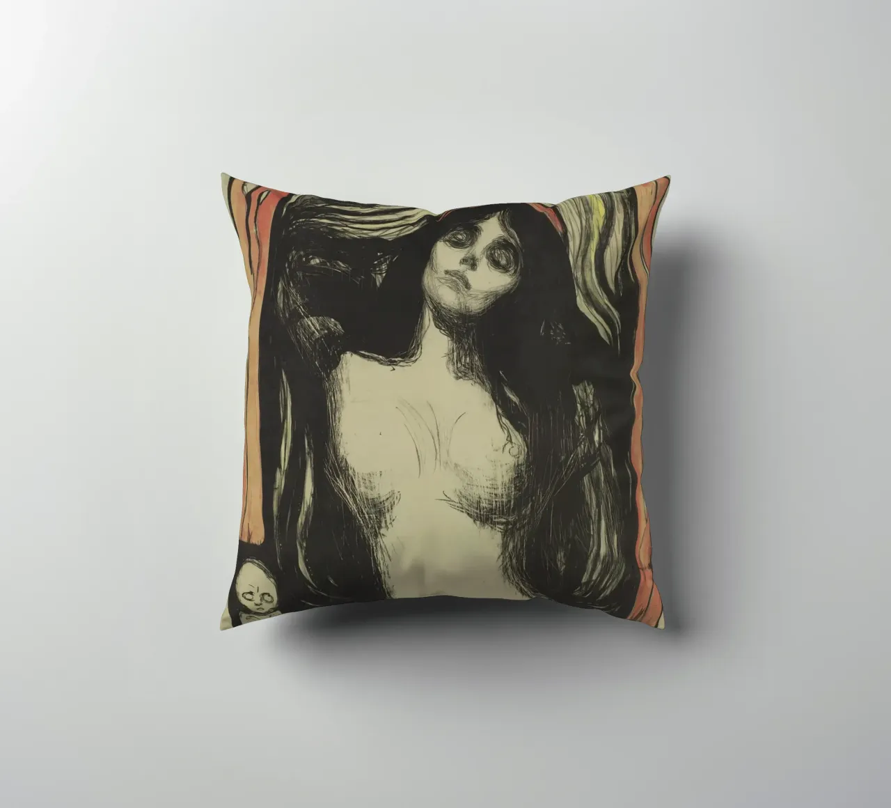 Edvard Munch, Madonna decorative cushion by Little Art Histories