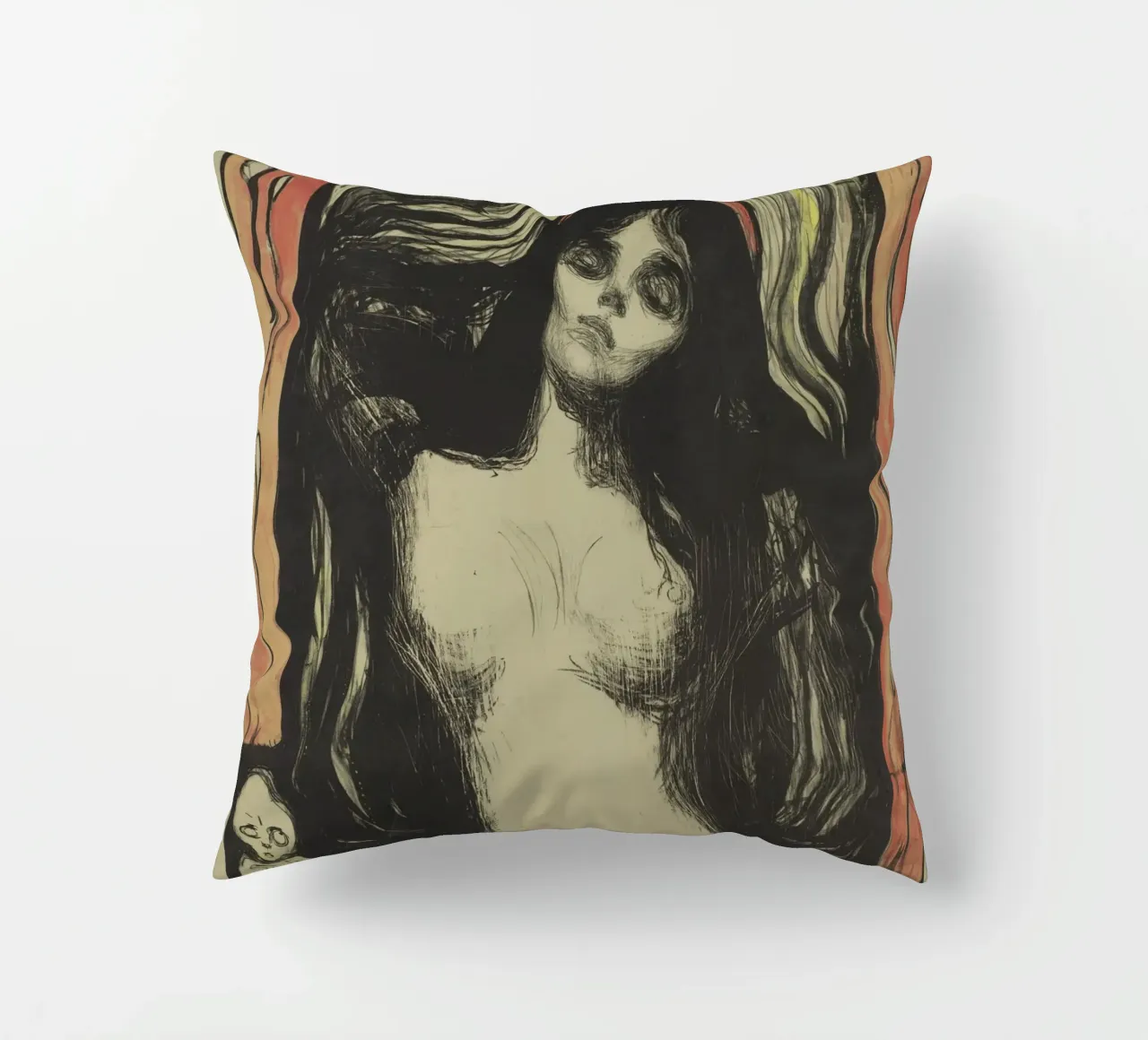 Edvard Munch, Madonna decorative cushion by Little Art Histories