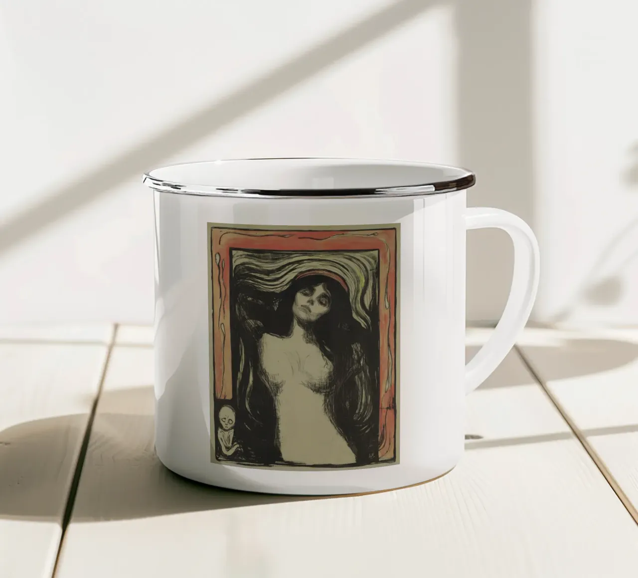 Edvard Munch, Madonna tazza in smalto da Little Art Histories