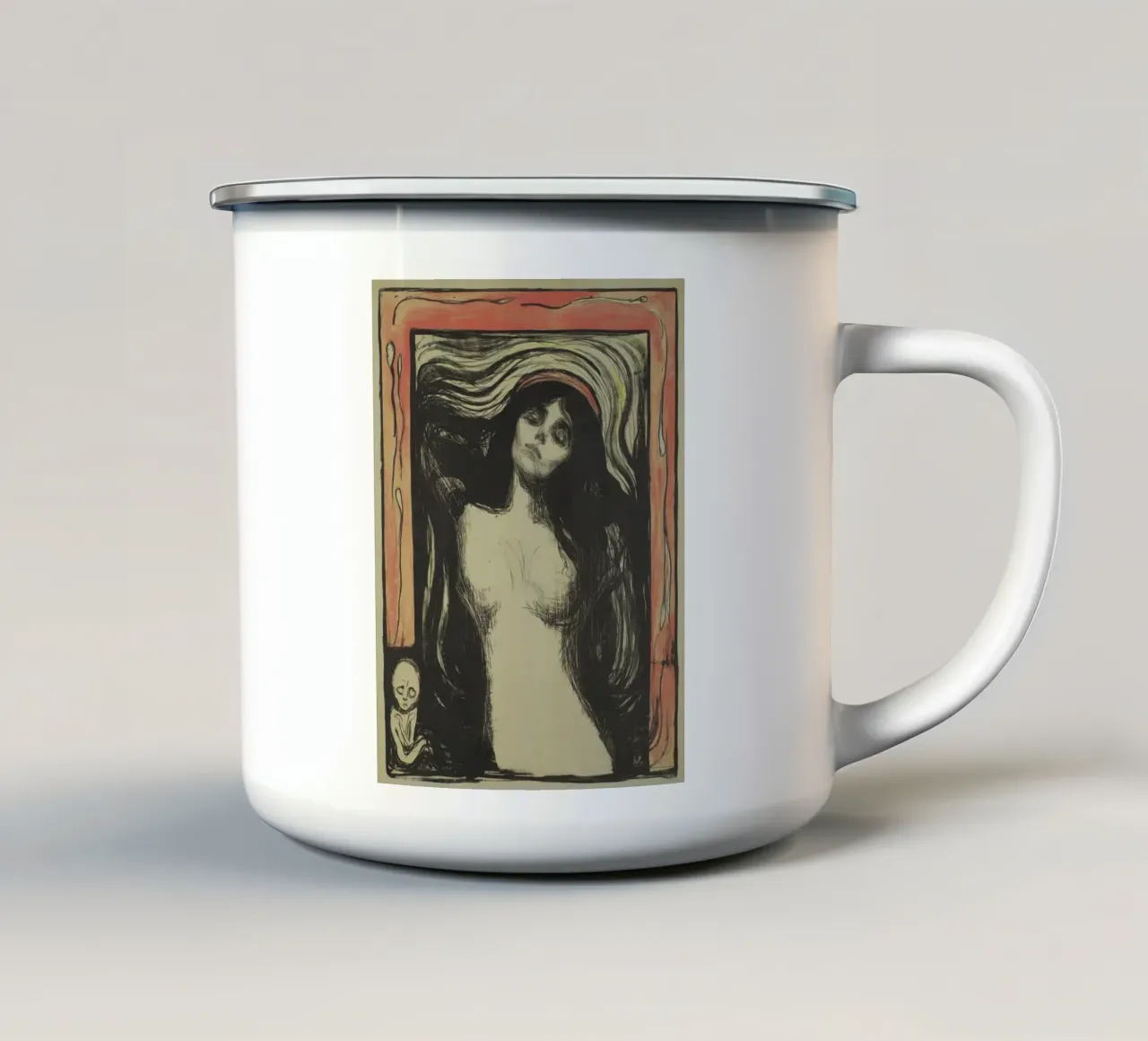Edvard Munch, Madonna tazza in smalto da Little Art Histories