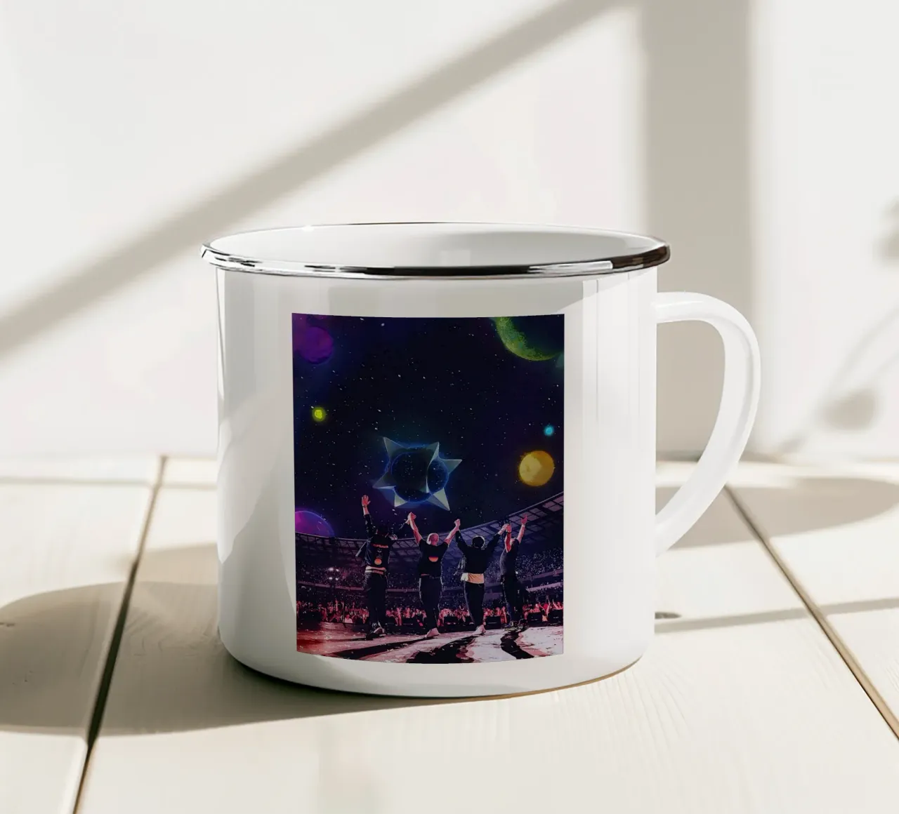 coldplay band tazza in smalto da vanhesling
