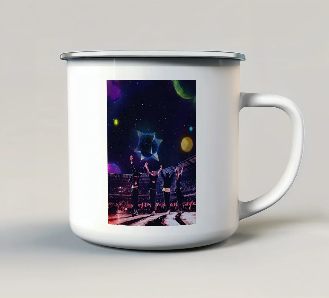 coldplay band tazza in smalto da vanhesling