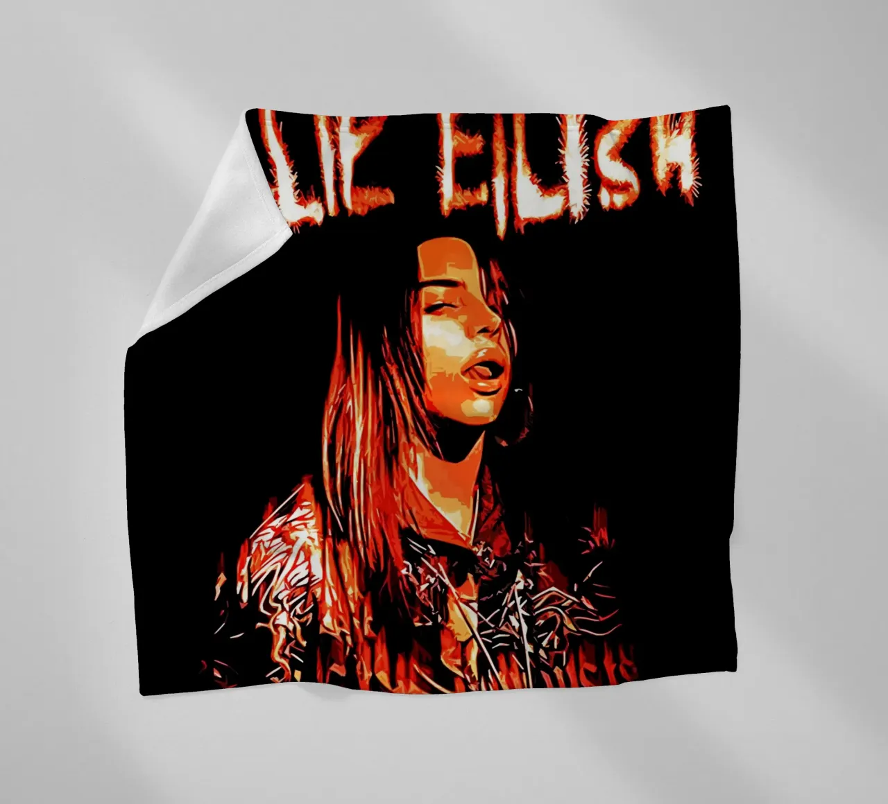 billie eilish fuoco caldo coperta in pile da music soul