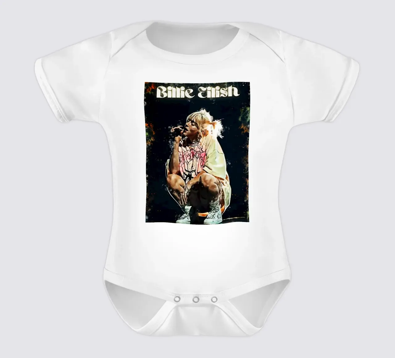 Billie Eilish 1 Art Kurzarm Babybody von music soul