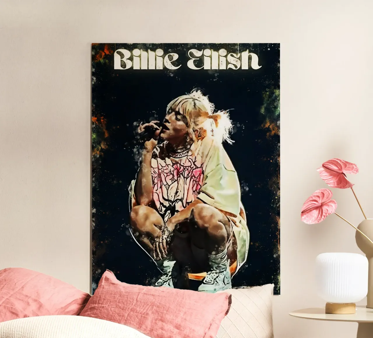 Billie Eilish 1 Arte carta hahnemühle da music soul