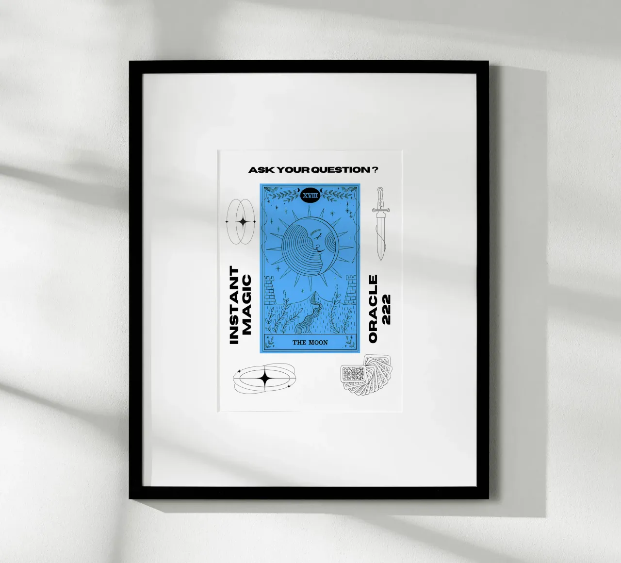 222 oracle reading with the Moon card hahnemühle by morphinaeblue