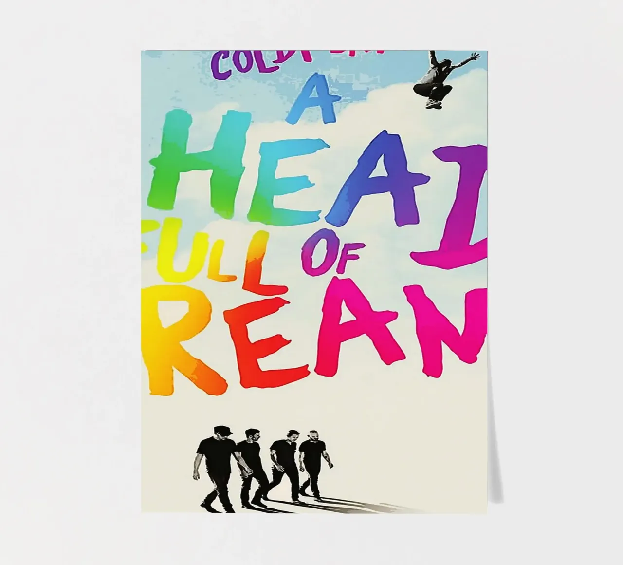 groupe coldplay planche autocollant de vanhesling