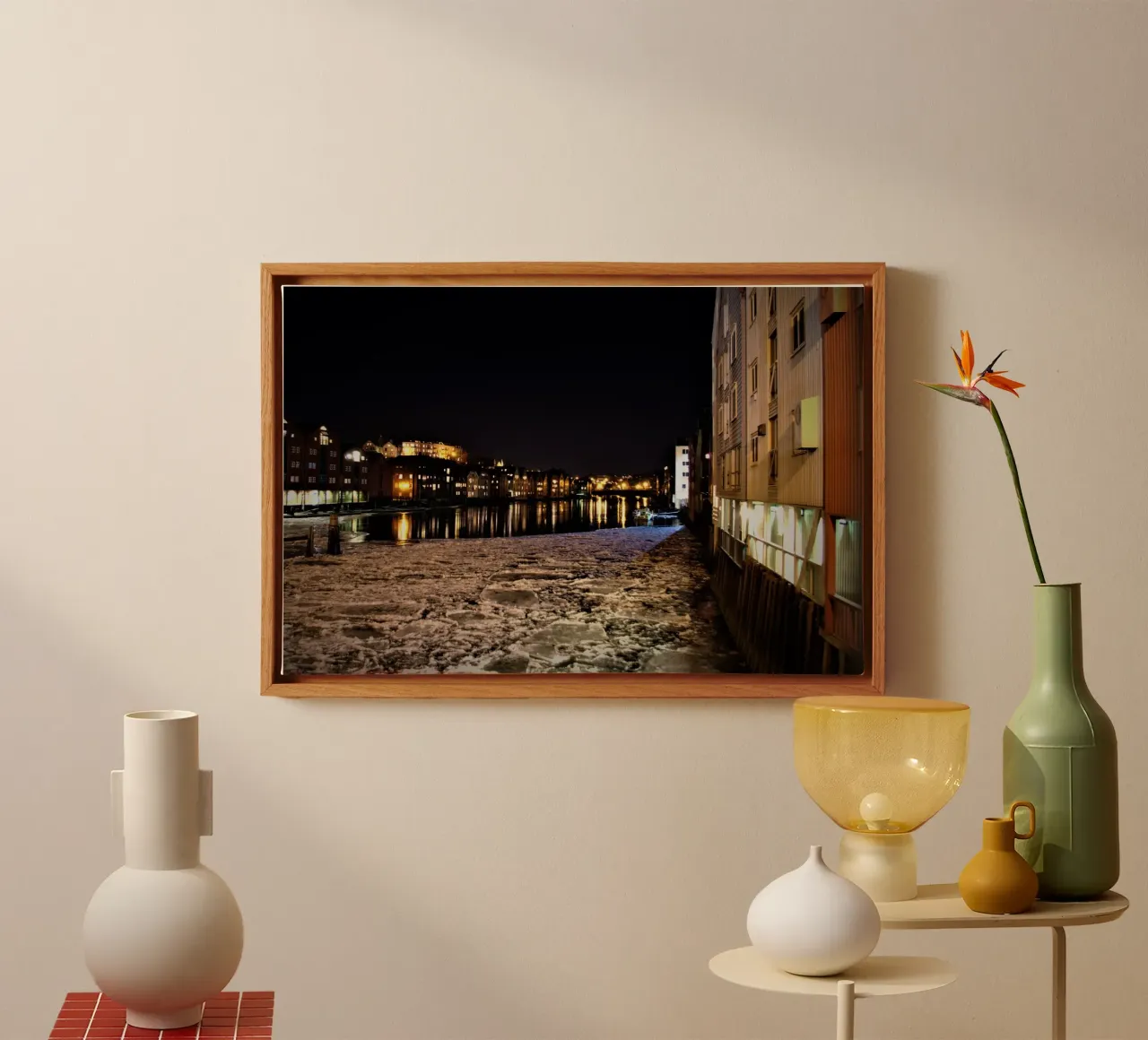 Fire and Ice tela con Cornice a cassetta da zenitt