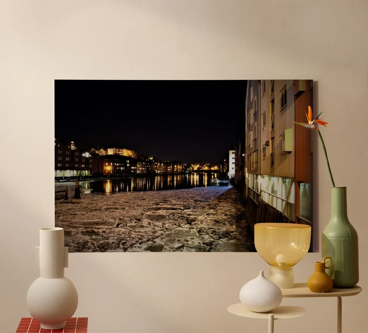 Fire and Ice tela con Cornice a cassetta da zenitt