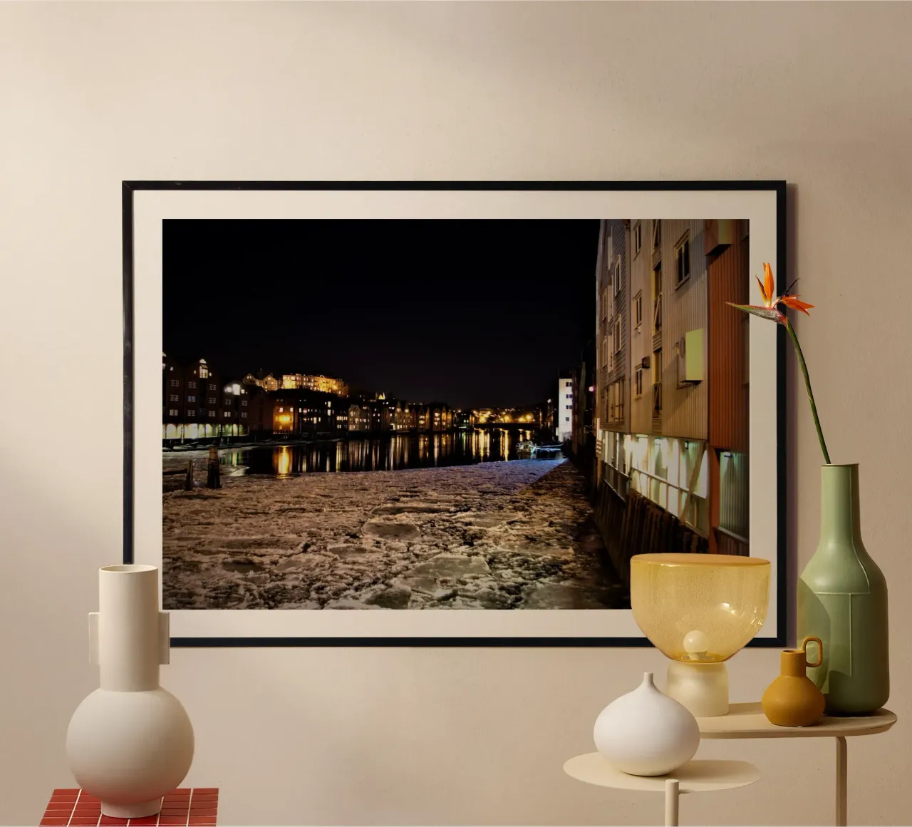 Fire and Ice poster con telaio in plastica da zenitt