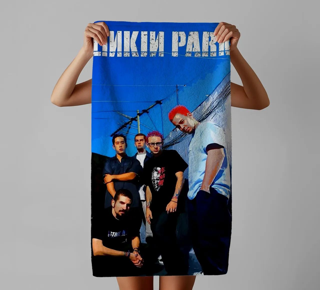groupe linkin park serviette de bain de vanhesling