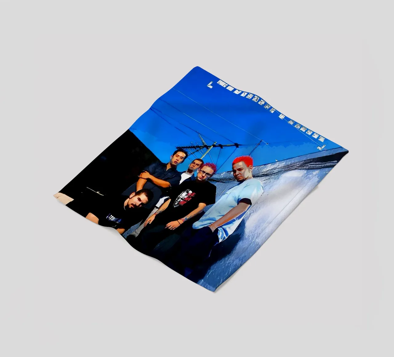 linkin park band coperta in pile da vanhesling