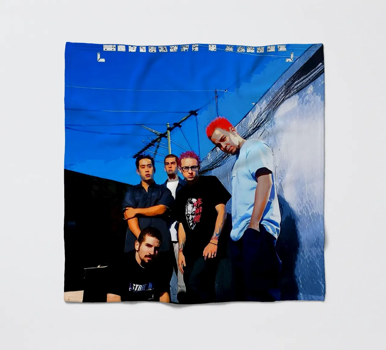 linkin park band coperta in pile da vanhesling