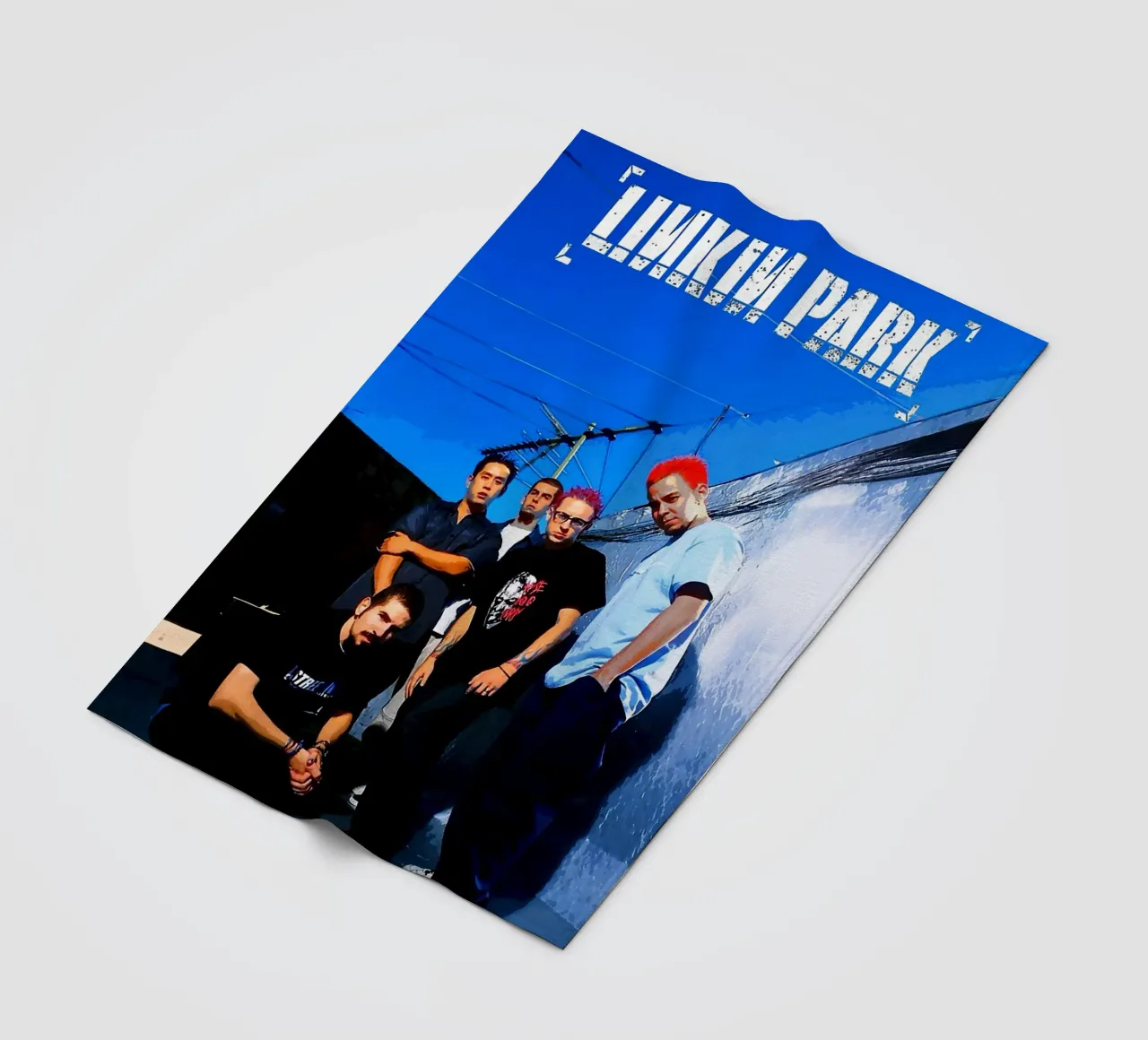 linkin park band coperta in pile da vanhesling