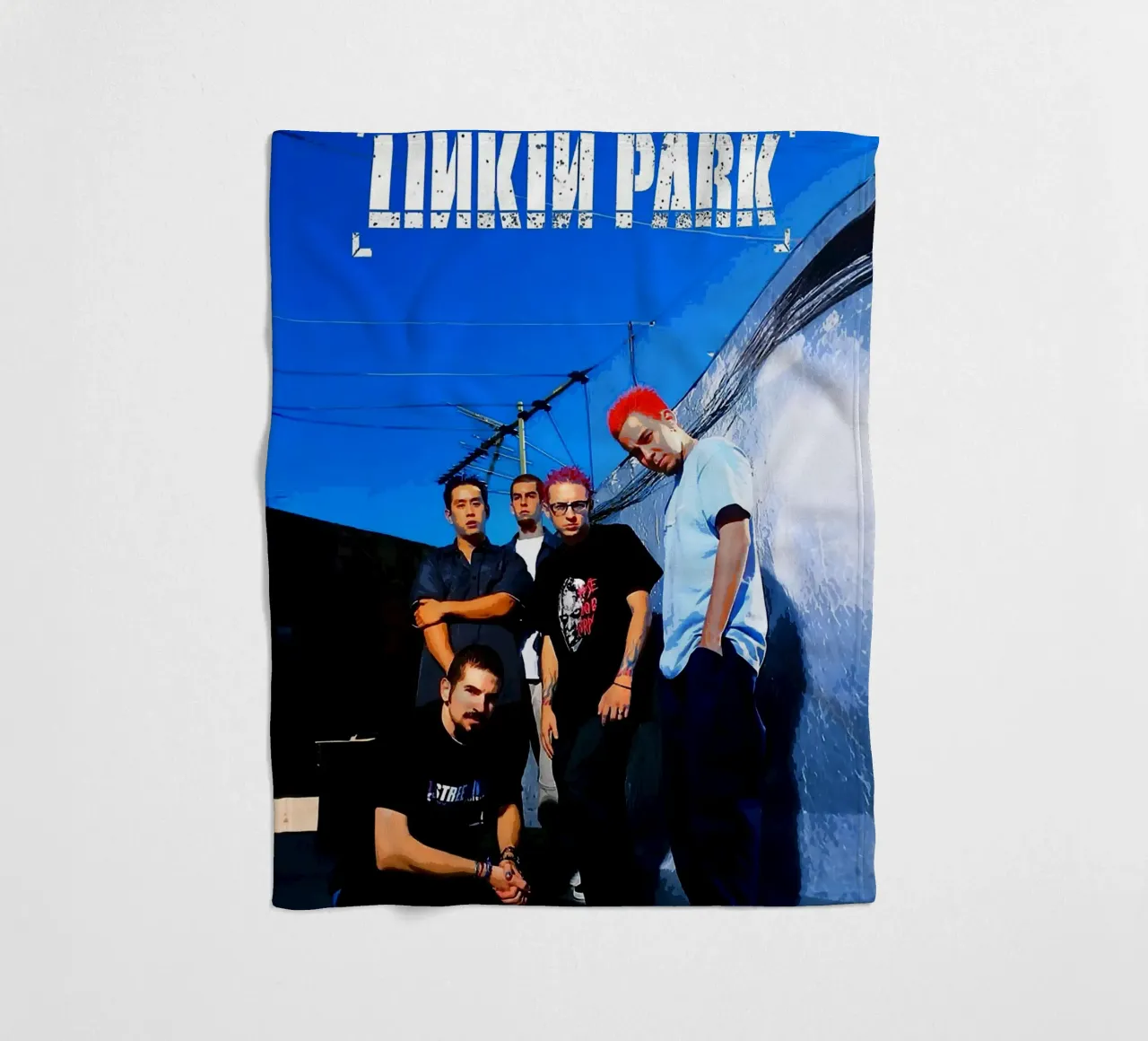 linkin park band coperta in pile da vanhesling