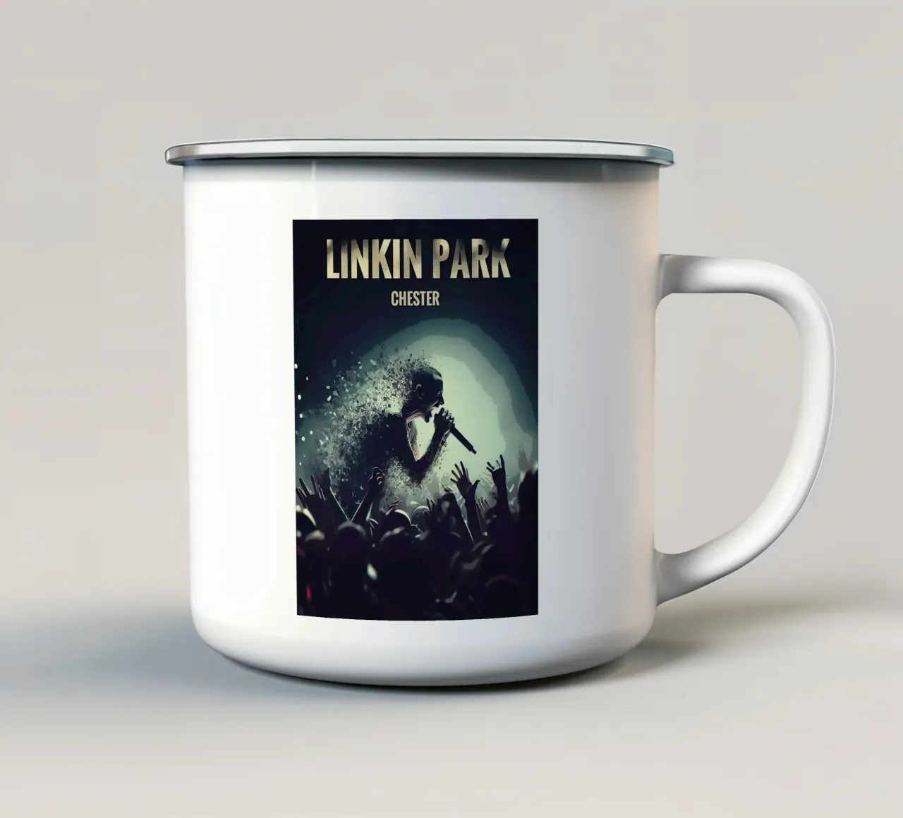 linkin park band tazza in smalto da vanhesling
