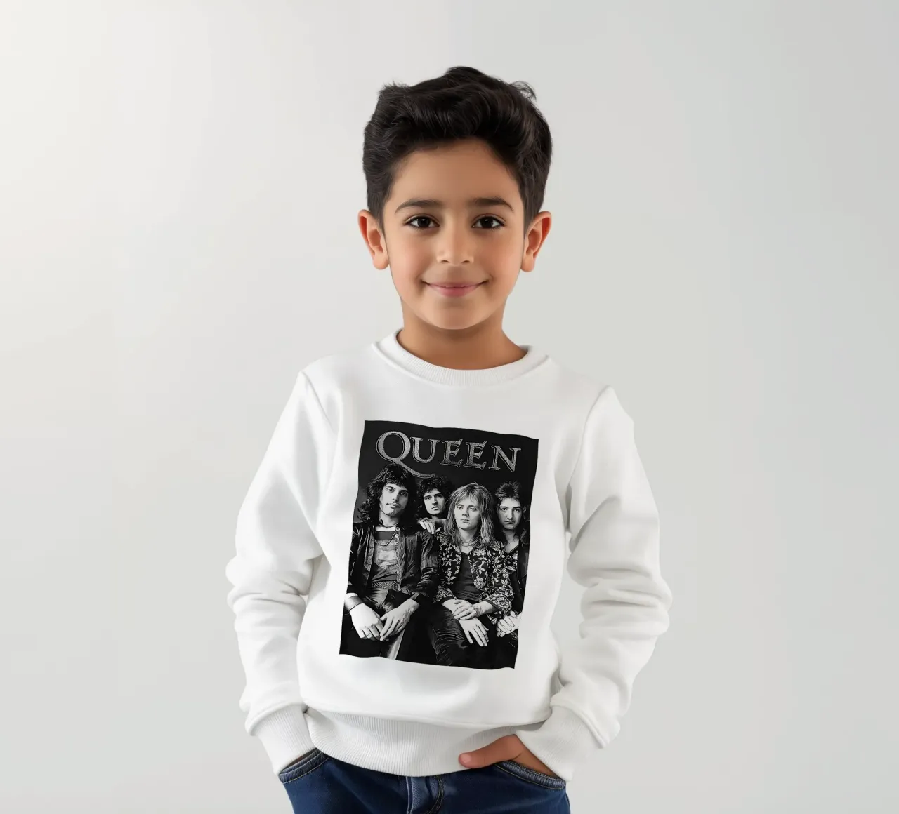 queen band kids sweatshirt by vanhesling