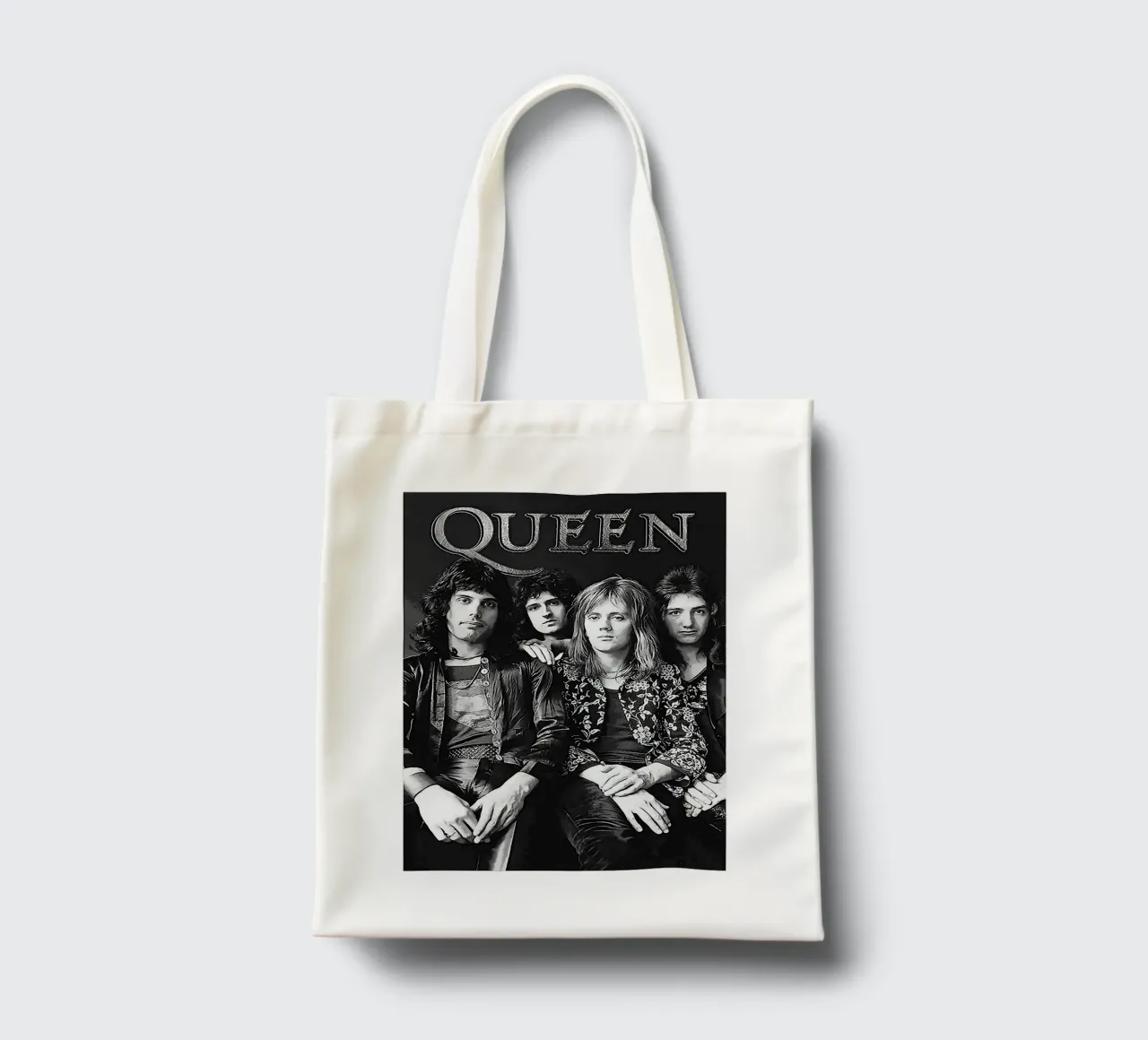 queen band tote bag by vanhesling