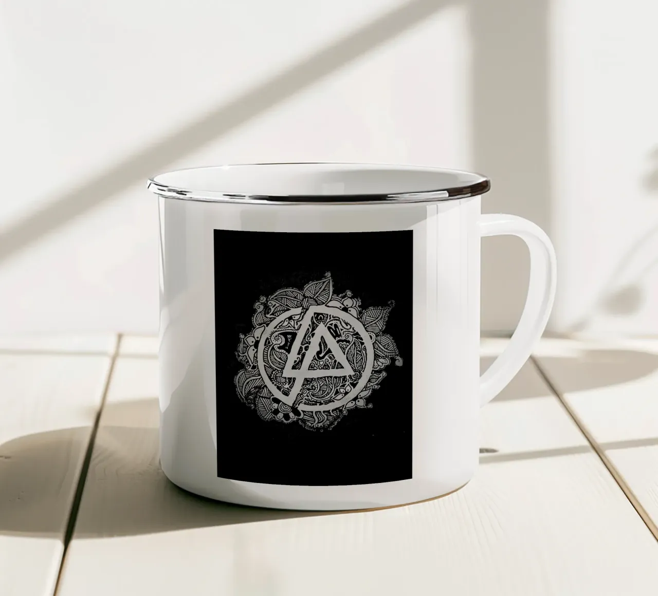 linkin park band tazza in smalto da vanhesling