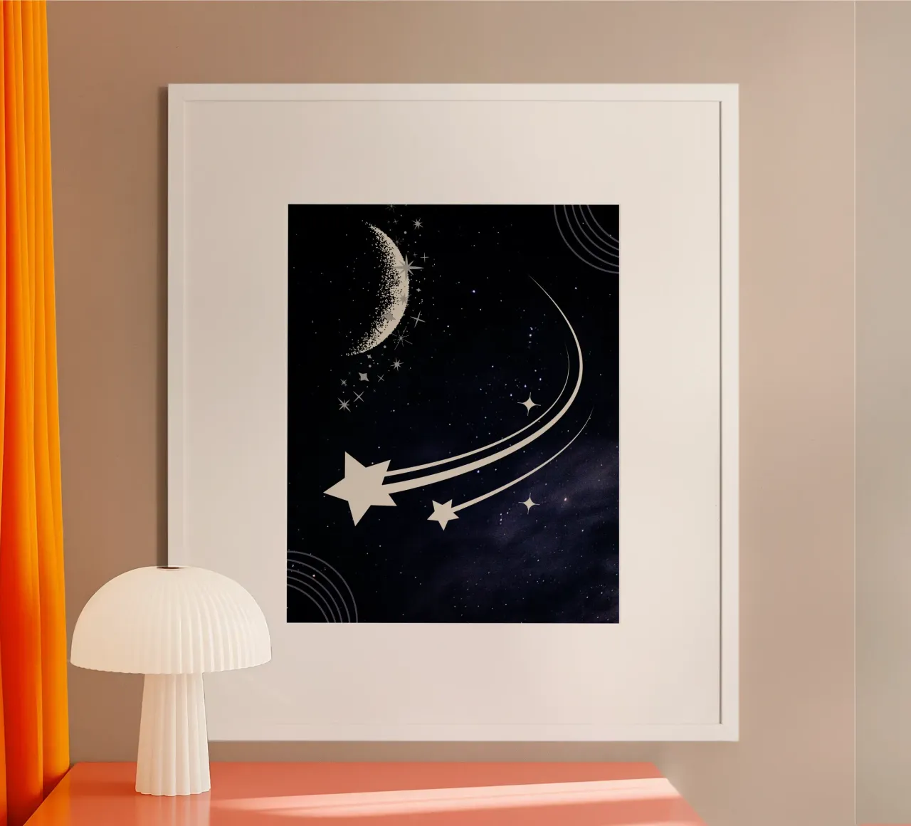 luna stelle mezzaluna carta hahnemühle da Creaton