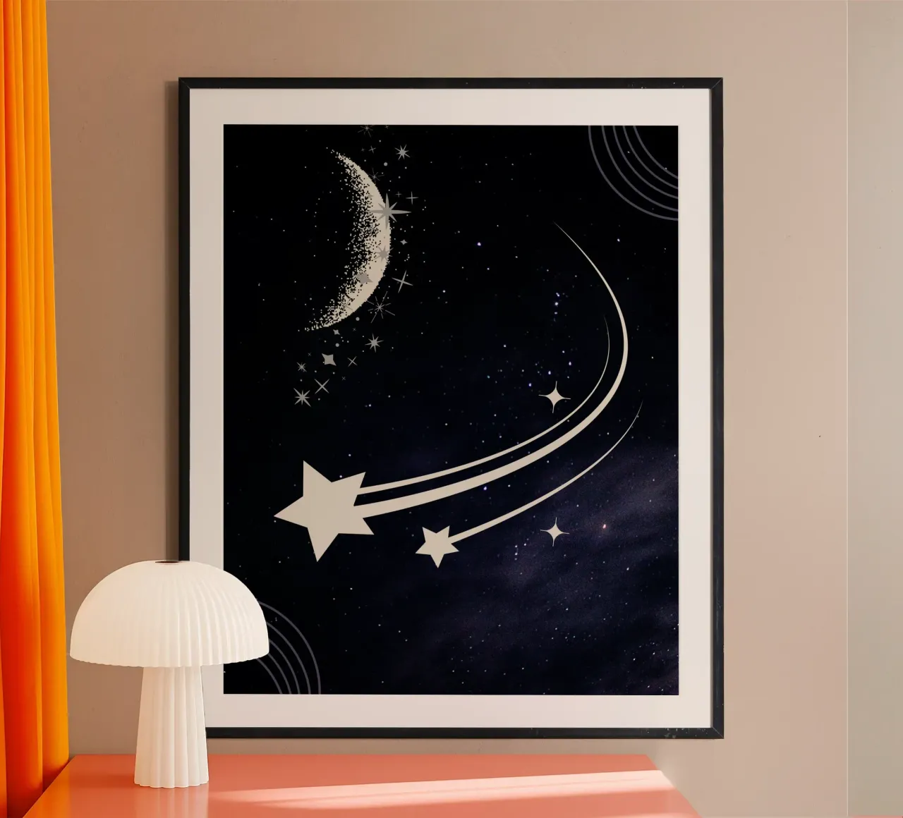 luna stelle mezzaluna carta hahnemühle da Creaton