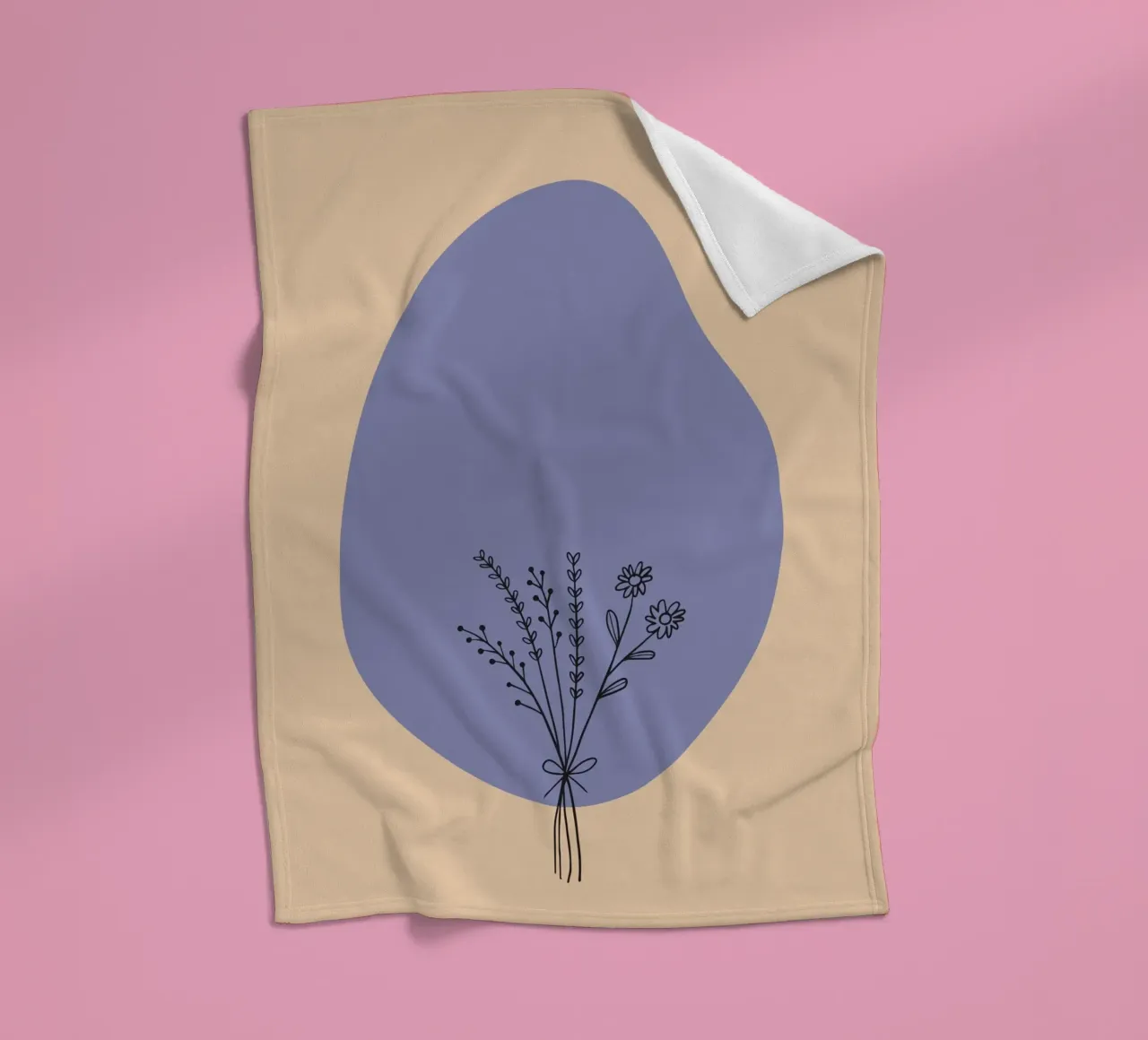 fiori botanici coperta in pile da Creaton