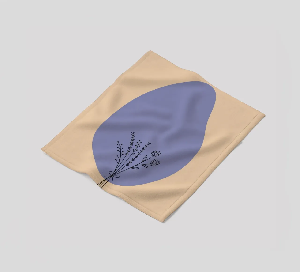 fiori botanici coperta in pile da Creaton