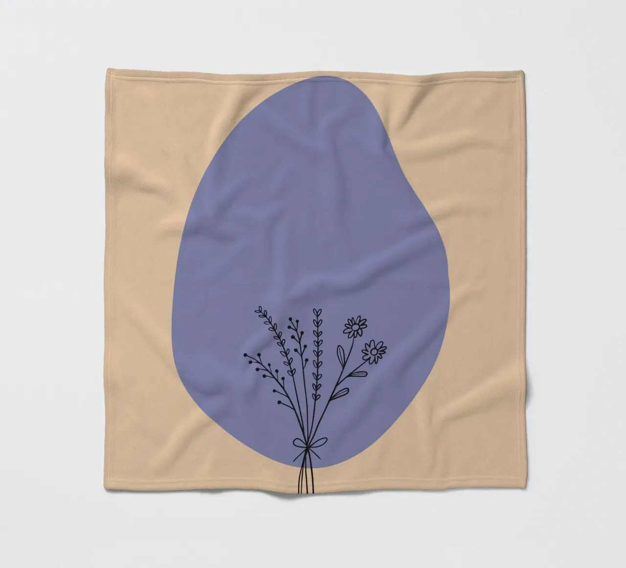 fiori botanici coperta in pile da Creaton