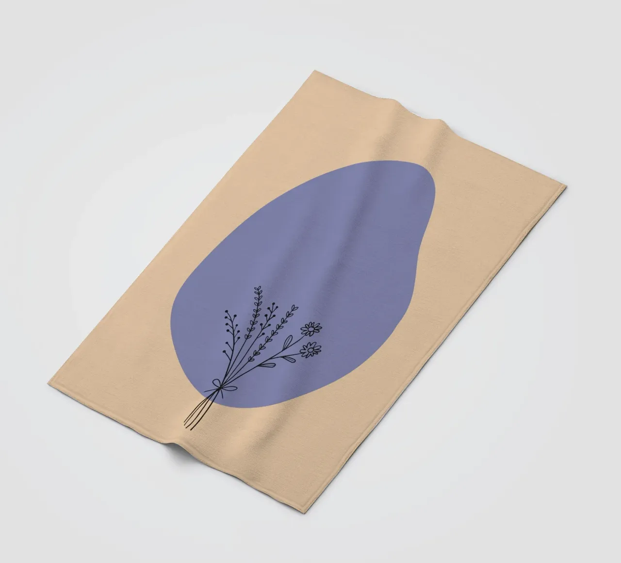 fiori botanici coperta in pile da Creaton