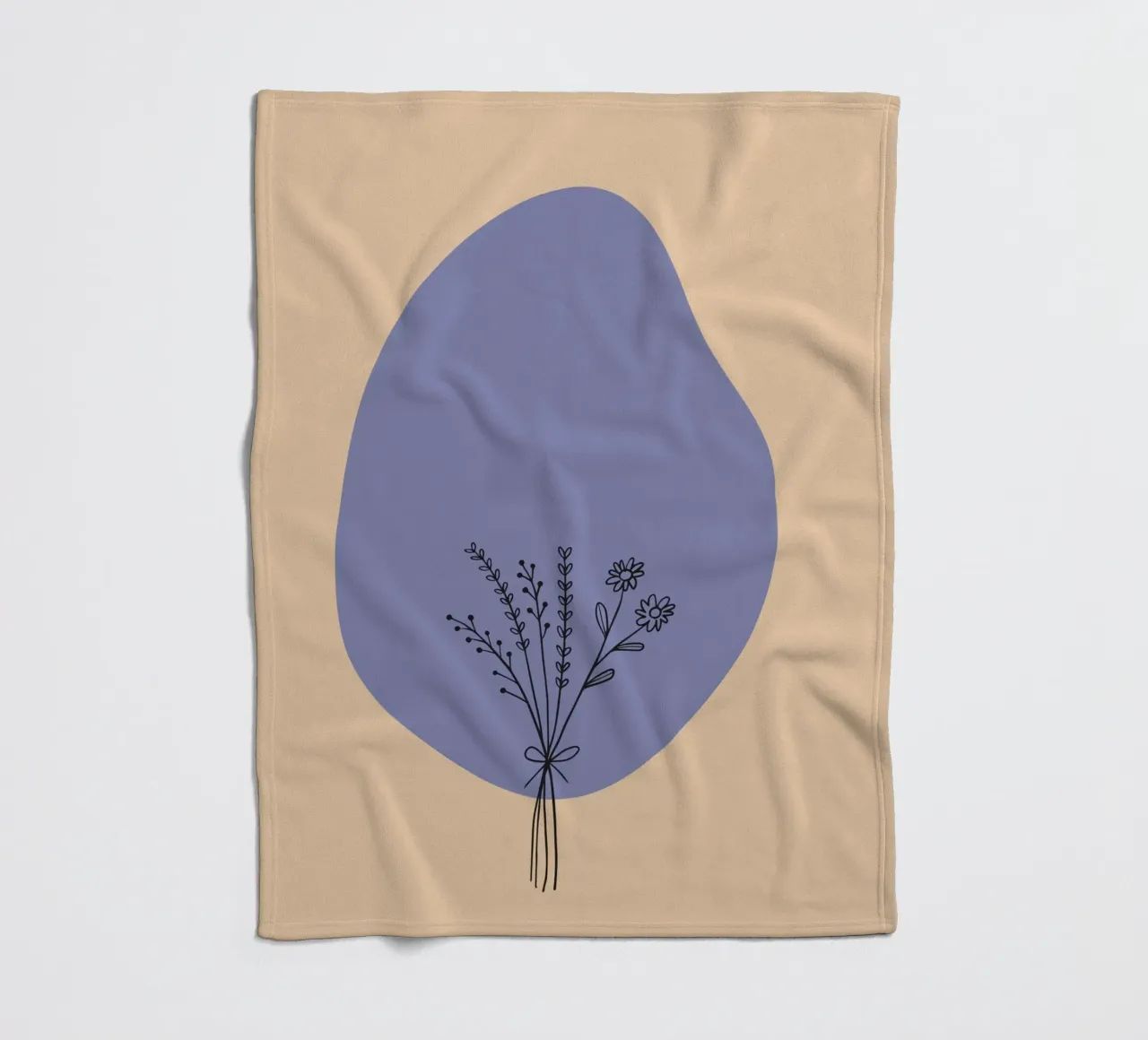 fiori botanici coperta in pile da Creaton