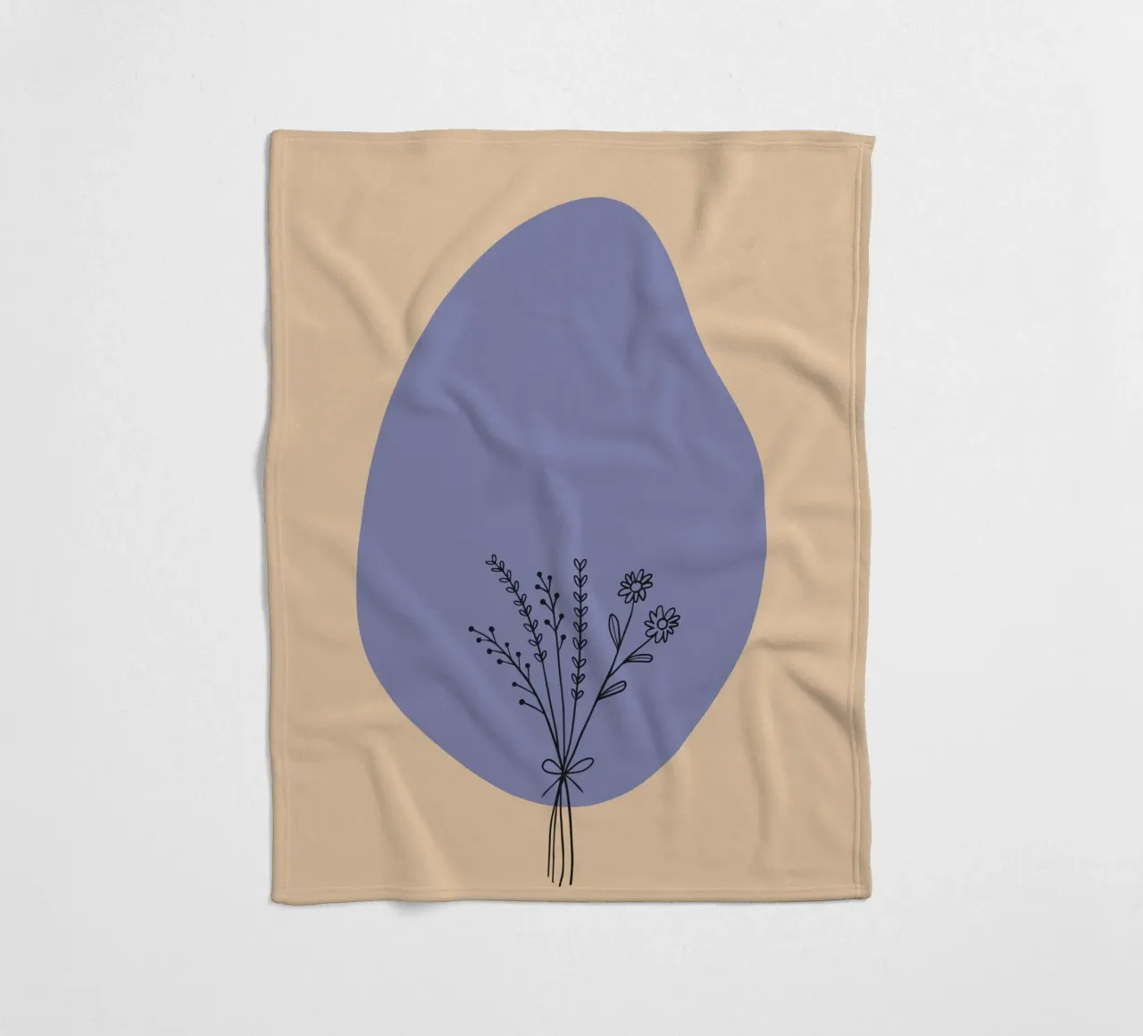 fiori botanici coperta in pile da Creaton